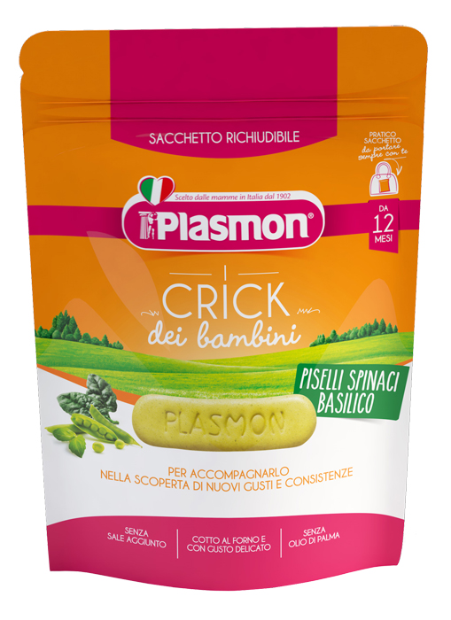 PLASMON CRICK SPINACI E PISELLI 100 G - Farmapre