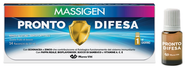 MASSIGEN PRONTO DIFESA 14 FLACONI X 10 ML - Farmapre