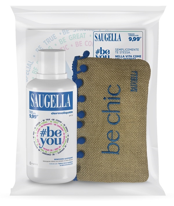 SAUGELLA BUNDLE PROMO POCHETTE 23 BE YOU 1 DERMOLIQUIDO 500 ML + POCHETTE CON PRODOTTI OMAGGIO - Farmapre