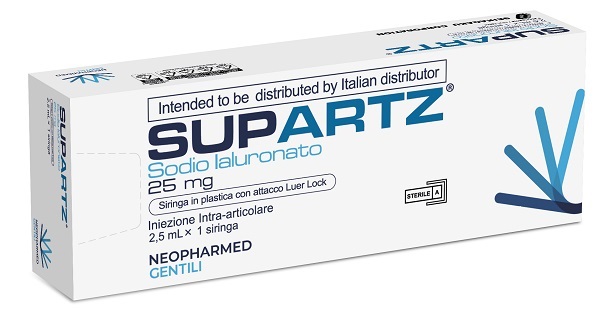 SIRINGA PRERIEMPITA INTRA-ARTICOLARE SUPARTZ ACIDO IALURONICO 25 MG 2,5 ML 1 PEZZO - Farmapre