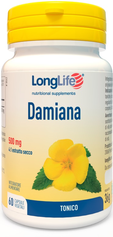 LONGLIFE DAMIANA 60 CAPSULE - Farmapre