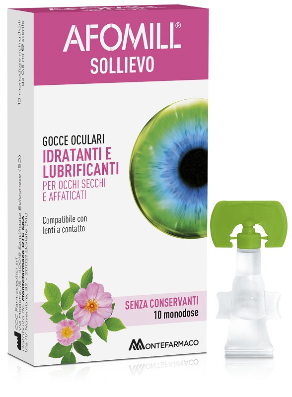 AFOMILL SOLLIEVO GOCCE OCULARI OCCHI 10 FIALE DA 0,5 ML - Farmapre