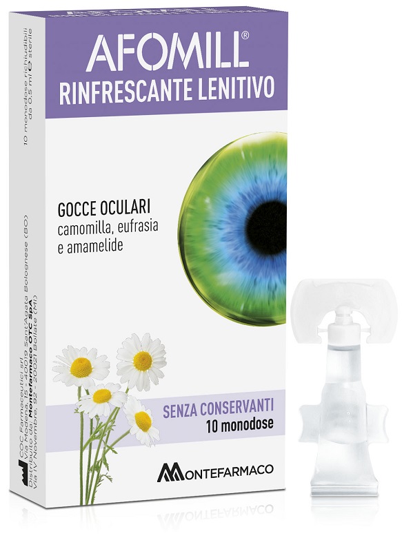AFOMILL RINFRESCANTE SENZA CONSERVANTI 10 FIALE DA 0,5 ML - Farmapre