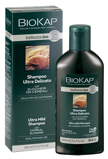 BIOKAP BELLEZZA BIO SHAMPOO ULTRA DELICATO COSMOS ECOCERT 200 ML BIOSLINE - Farmapre