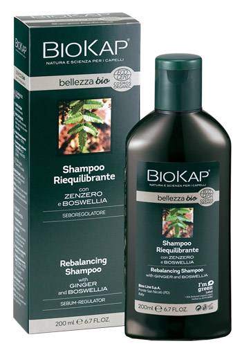 BIOKAP BELLEZZA BIO SHAMPOO RIEQUILIBRANTE COSMOS ECOCERT 200 ML BIOSLINE - Farmapre