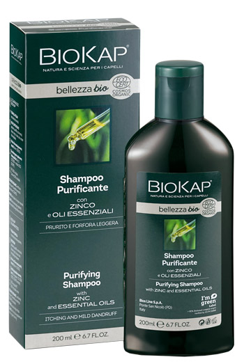 BIOKAP BELLEZZA BIO SHAMPOO PURIFICANTE COSMOS ECOCERT 200 ML BIOSLINE - Farmapre
