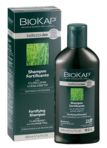 BIOKAP BELLEZZA BIO SHAMPOO FORTIFICANTE COSMOS ECOCERT 200 ML BIOSLINE - Farmapre