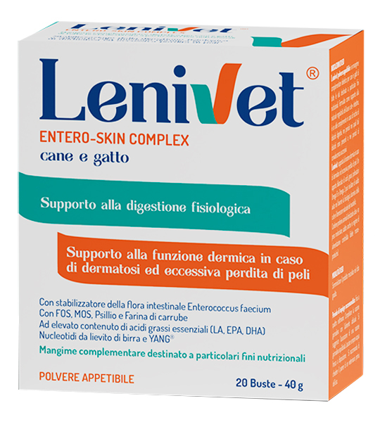 LENIVET ENTERO SKIN COMPLEX 20 BUSTE DA 2000 MG - Farmapre