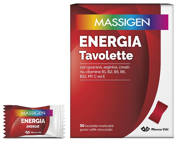 MASSIGEN ENERGIA 30 TAVOLETTE MASTICABILI - Farmapre