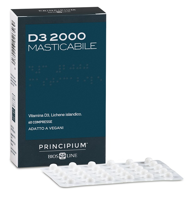 PRINCIPIUM D3 2000 MASTICABILE 60 COMPRESSE - Farmapre
