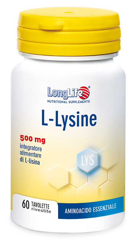 LONGLIFE L-LYSINE 500MG 60 TAVOLETTE RIVESTITE DA 860 MG - Farmapre