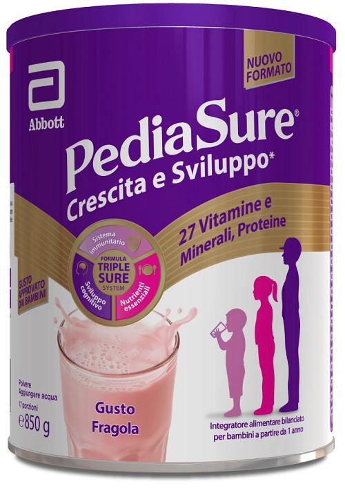 PEDIASURE CRESCITA&SVILUPPO FRAGOLA 850 G - Farmapre