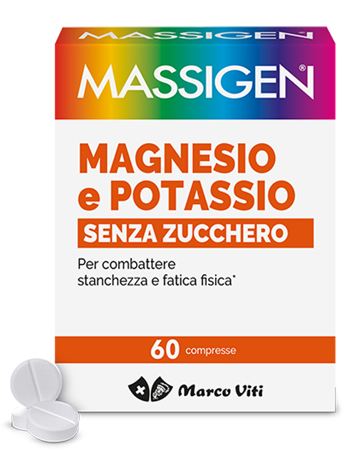 MASSIGEN MAGNESIO POTASSIO SENZA ZUCCHERI 60 COMPRESSE - Farmapre