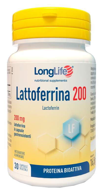 LONGLIFE LATTOFERRINA200 30 CAPSULE VEGETALI DA 550 MG - Farmapre