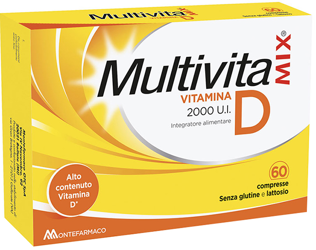 MULTIVITAMIX VITAMINA D 2000 UI 60 COMPRESSE - Farmapre