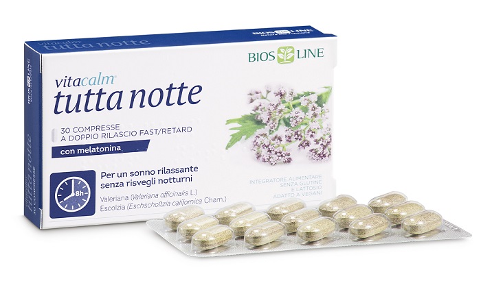 VITACALM TUTTA NOTTE CON MELATONINA 30 COMPRESSE - Farmapre