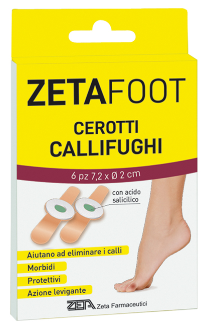ZETAFOOT CEROTTO CALLIFUGO DISCHETTO CENTRALE 6 PEZZI - Farmapre