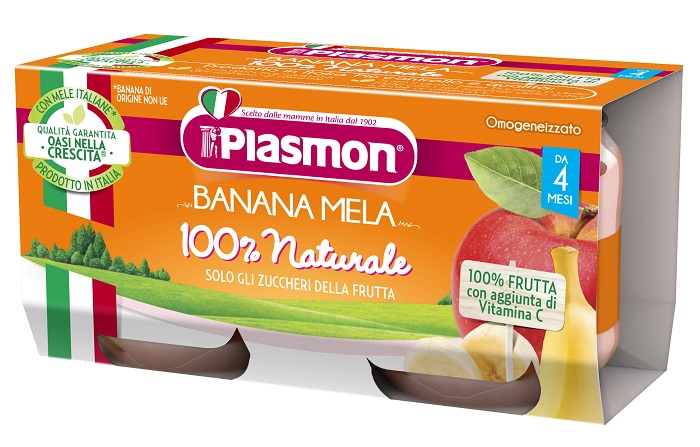 PLASMON OMOGENEIZZATO BANANA MELA 2 X 80 G - Farmapre