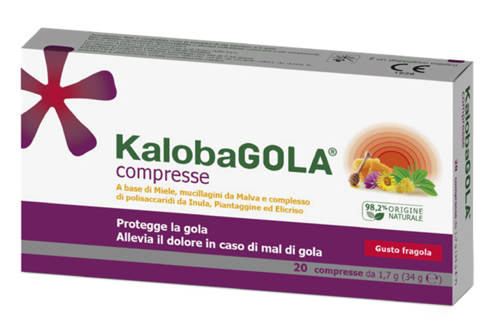 KALOBAGOLA 20 COMPRESSE FRAGOLA - Farmapre