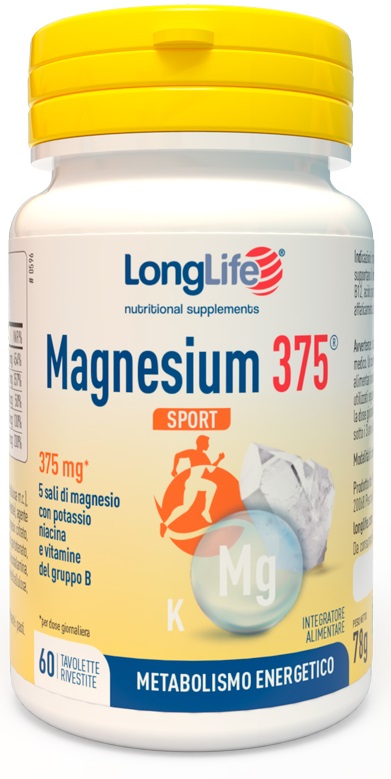 LONGLIFE MAGNESIUM 375 SPORT 60 TAVOLETTE - Farmapre