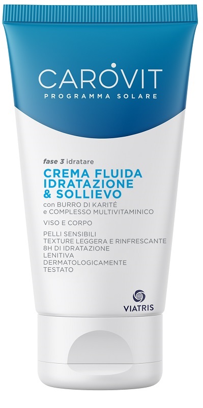 CAROVIT PROGRAMMA SOLARE CREMA FLUIDA IDRATAZIONE & SOLLIEVO 150 ML - Farmapre