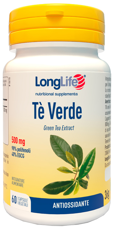 LONGLIFE TE' VERDE 500MG 60 CAPSULE - Farmapre