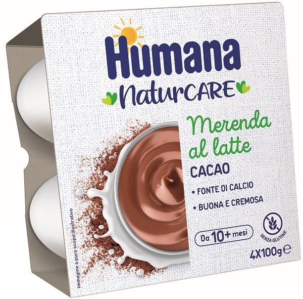 HUMANA MERENDA CACAO 4 VASETTI DA 100 G - Farmapre