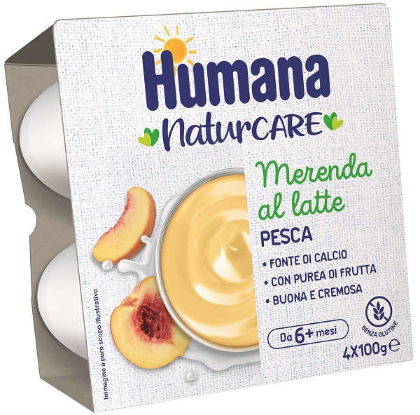 HUMANA MERENDA PESCA 4 PEZZI DA 100 G - Farmapre