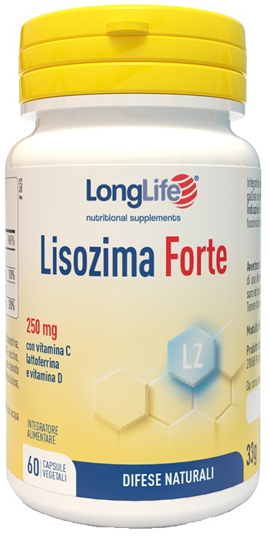 LONGLIFE LISOZIMA FORTE 60 CAPSULE VEGETALI DA 600 MG - Farmapre