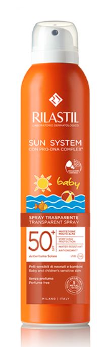 RILASTIL SUN SYSTEM BABY TRANSPARENT SPRAY SPF50+ 200 ML - Farmapre