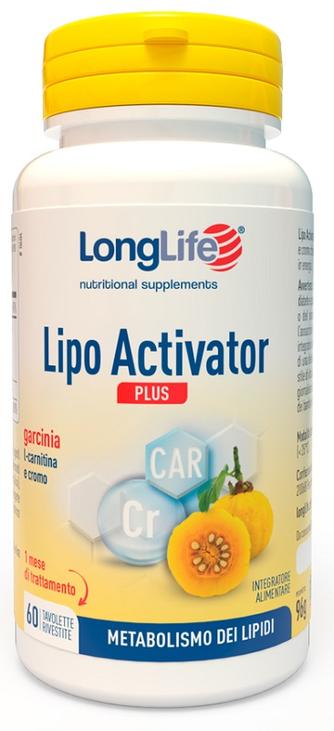 LONGLIFE LIPO ACTIVATOR PLUS 60 TAVOLETTE RIVESTITE DA 1,6 G - Farmapre