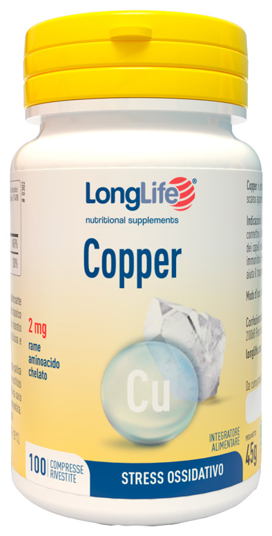 LONGLIFE COPPER 100 COMPRESSE RIVESTITE - Farmapre
