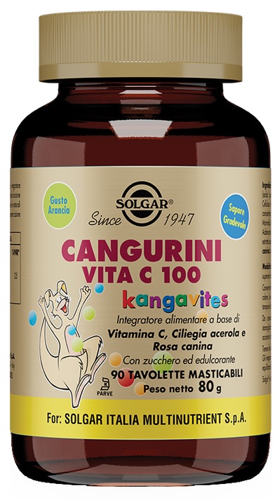 CANGURINI VITA C 100 90 TAVOLETTE MASTICABILI - Farmapre