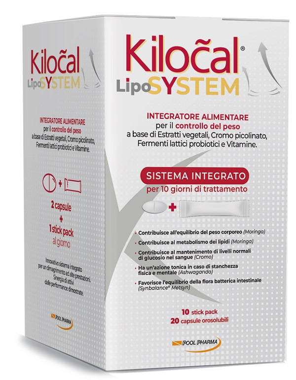 KILOCAL LYPO SYSTEM 20 COMPRESSE + 10 STICK OROSOLUBILI - Farmapre