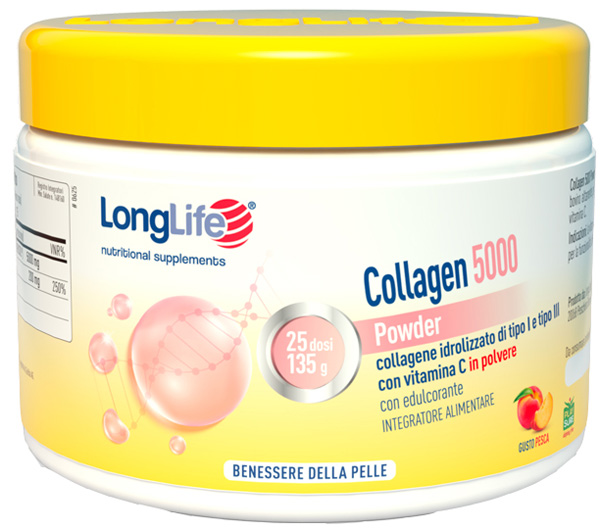 LONGLIFE COLLAGEN 5000 POWDER PESCA 130 G - Farmapre