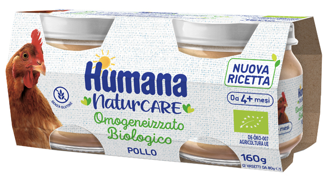 HUMANA OMOGENEIZZATO POLLO BIOLOGICO 2 PEZZI 80 G - Farmapre