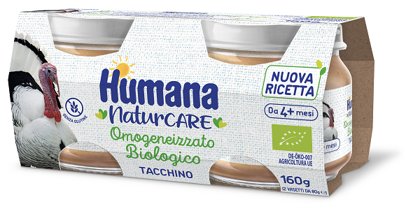 HUMANA OMOGENEIZZATO TACCHINO BIO 2 VASETTI DA 80 G - Farmapre