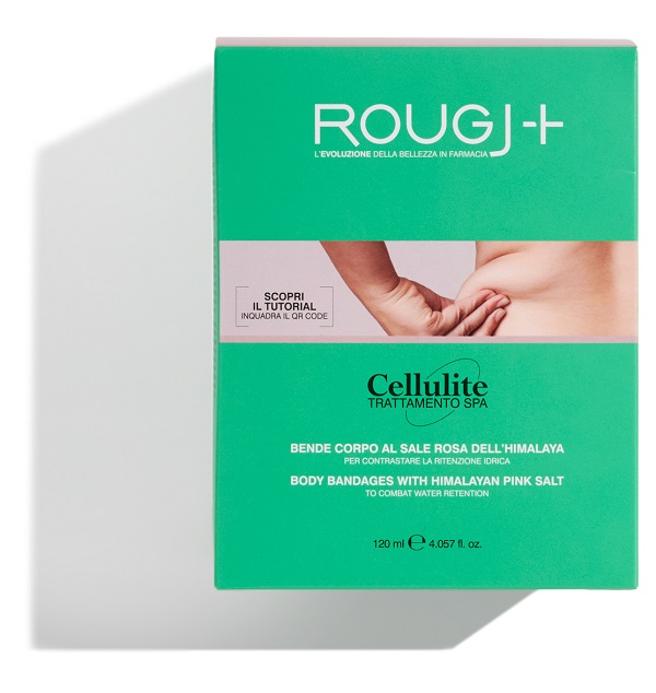 ROUGJ CELLULITE TRATTAMENTO SPA BENDE CORPO AL SALE ROSA DELL'HIMALAYA 2 PEZZI 120 ML - Farmapre