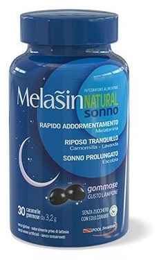 MELASIN NATURAL SONNO 1MG 30 CARAMELLE GOMMOSE GUSTO LAMPONE - Farmapre