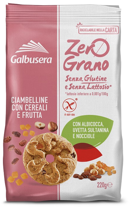 ZEROGRANO FROLLINI CEREALI FRUTTA 220 G - Farmapre