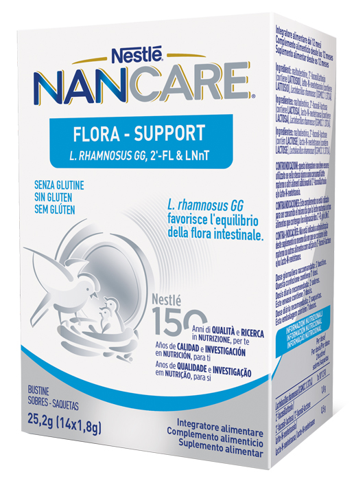 NESTLE' NANCARE FLORA SUPPORT 14 BUSTINE - Farmapre