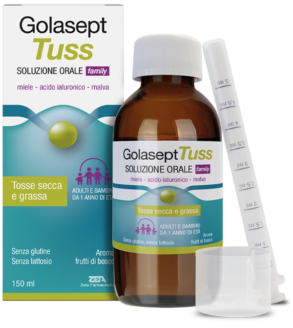 SOLUZIONE ORALE GOLASEPT TUSS FAMILY 150 ML - Farmapre