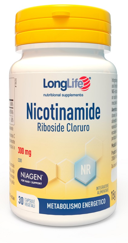 LONGLIFE NICOTINAMIDE RIBOSIDE CLORURO 30 CAPSULE DA 500 MG - Farmapre