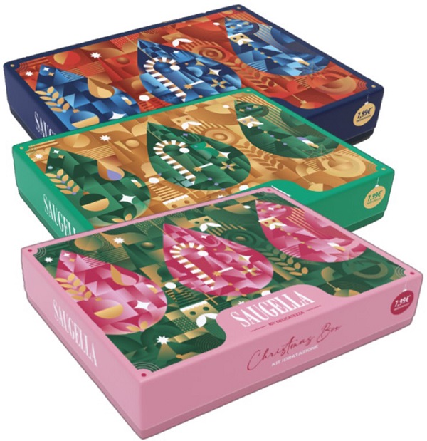 SAUGELLA CHRISTMAS BOX DERMOLIQUIDO 100 ML + INTIMO&CORPO 100 ML + FLACONE 100 ML - Farmapre
