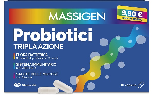 MASSIGEN PROBIOTICI 10 CAPSULE 2024 OFFERTA SPECIALE - Farmapre