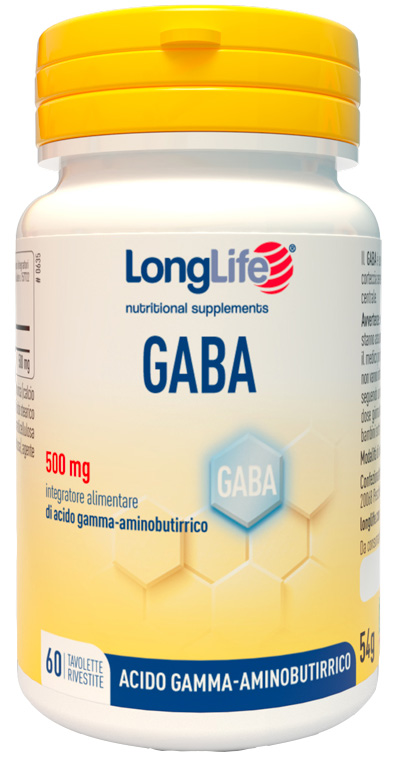 LONGLIFE GABA 500MG 60 TAVOLETTE RIVESTITE - Farmapre