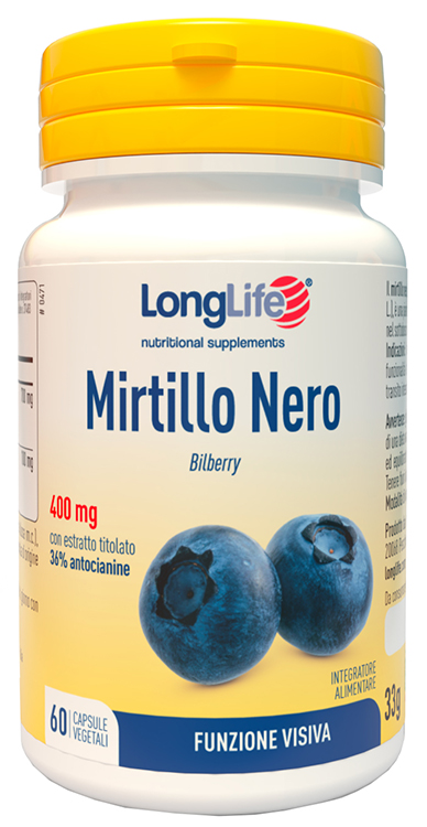 LONGLIFE MIRTILLO ROSSO FORTE 60 VEGICAPS - Farmapre