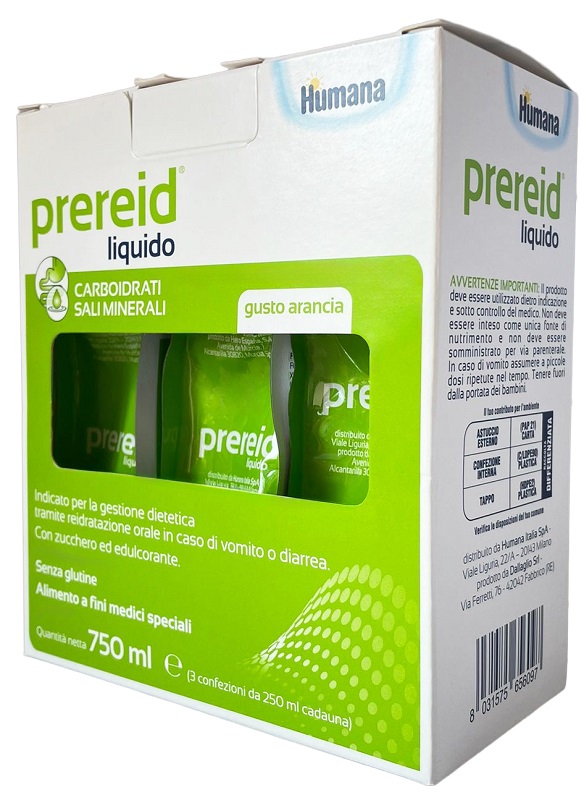 PREREID LIQUIDO 3 PEZZI DA 250 ML HUMANA - Farmapre