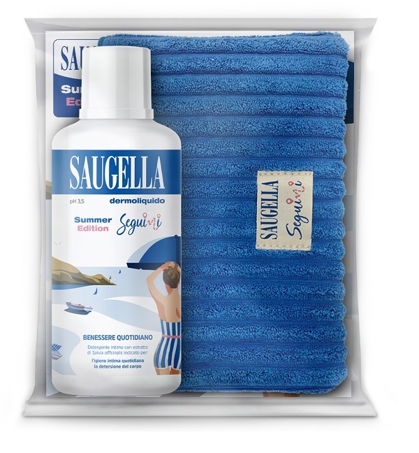 SAUGELLA SEGUIMI BUNDLE DERMOLIQUIDO 500 ML + GADGET POCHETTE - Farmapre