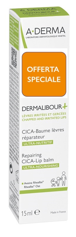 DERMALIBOUR + CICA BALSAMO LABBRA RISTRUTTURANTE 15 ML OFFERTA SPECIALE 2025 - Farmapre